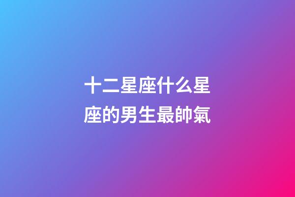 十二星座什么星座的男生最帥氣-第1張-星座運勢-玄機派