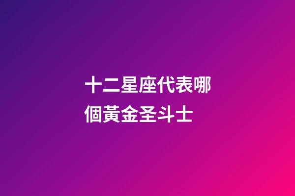 十二星座代表哪個黃金圣斗士-第1張-星座運勢-玄機派