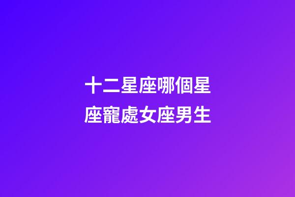 十二星座哪個星座寵處女座男生-第1張-星座運勢-玄機派