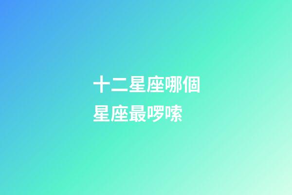 十二星座哪個星座最啰嗦-第1張-星座運(yùn)勢-玄機(jī)派