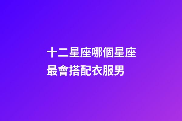 十二星座哪個星座最會搭配衣服男-第1張-星座運勢-玄機派