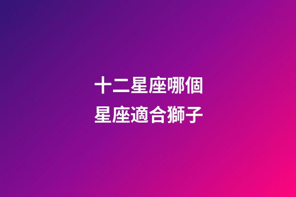 十二星座哪個星座適合獅子-第1張-星座運勢-玄機派
