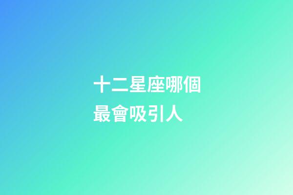 十二星座哪個最會吸引人-第1張-星座運勢-玄機派