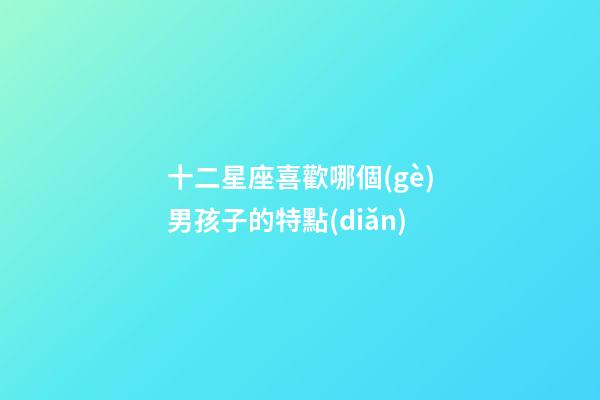十二星座喜歡哪個(gè)男孩子的特點(diǎn)-第1張-星座運(yùn)勢(shì)-玄機(jī)派