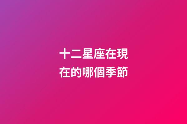 十二星座在現在的哪個季節-第1張-星座運勢-玄機派
