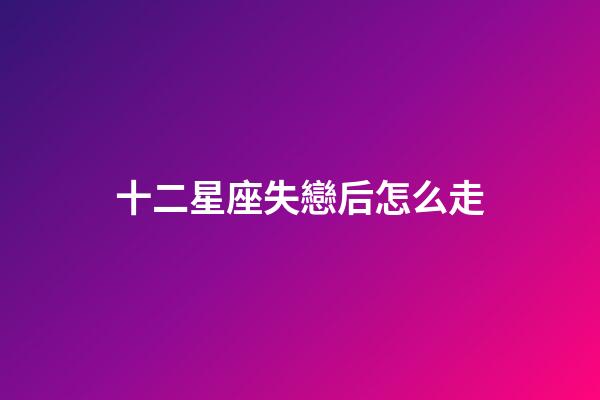 十二星座失戀后怎么走-第1張-星座運勢-玄機派
