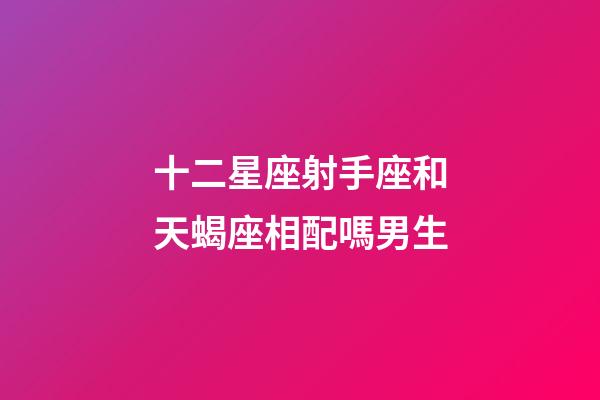十二星座射手座和天蝎座相配嗎男生-第1張-星座運勢-玄機派
