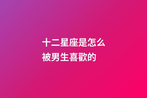 十二星座是怎么被男生喜歡的-第1張-星座運勢-玄機派