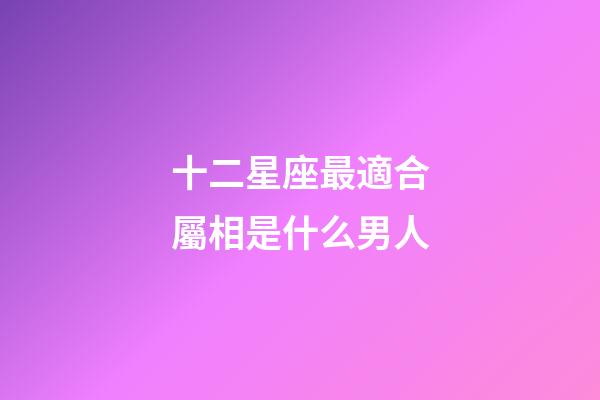 十二星座最適合屬相是什么男人-第1張-星座運勢-玄機派