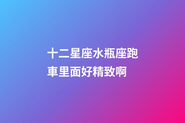 十二星座水瓶座跑車里面好精致啊