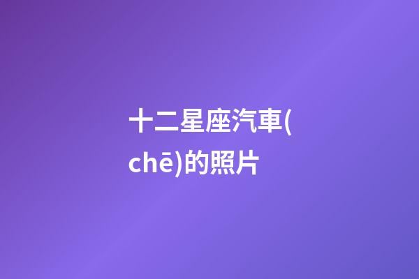 十二星座汽車(chē)的照片