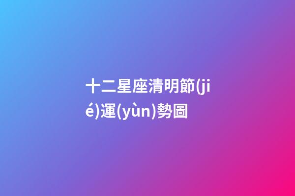 十二星座清明節(jié)運(yùn)勢圖