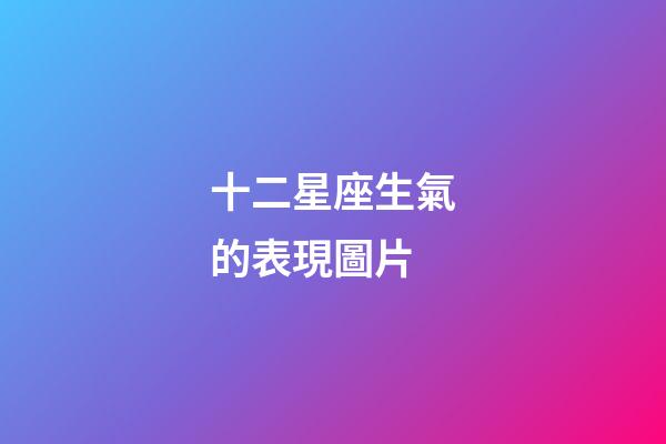 十二星座生氣的表現圖片-第1張-星座運勢-玄機派