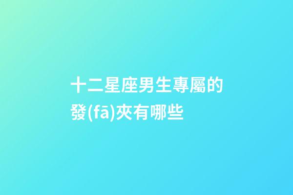 十二星座男生專屬的發(fā)夾有哪些-第1張-星座運(yùn)勢-玄機(jī)派