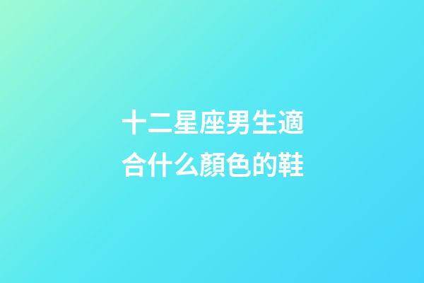 十二星座男生適合什么顏色的鞋-第1張-星座運勢-玄機派