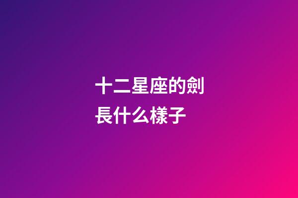 十二星座的劍長什么樣子-第1張-星座運勢-玄機派
