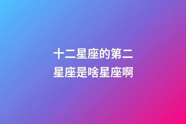 十二星座的第二星座是啥星座啊-第1張-星座運勢-玄機派