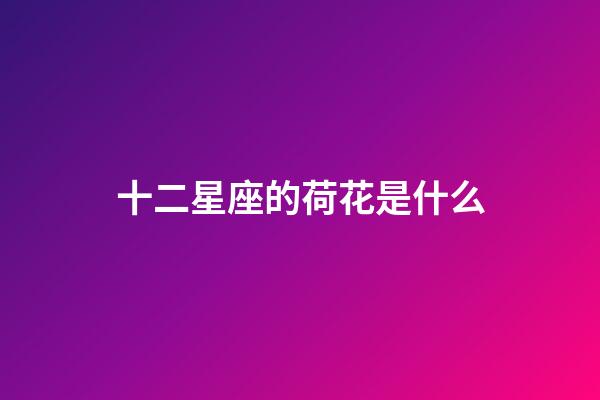 十二星座的荷花是什么-第1張-星座運(yùn)勢-玄機(jī)派