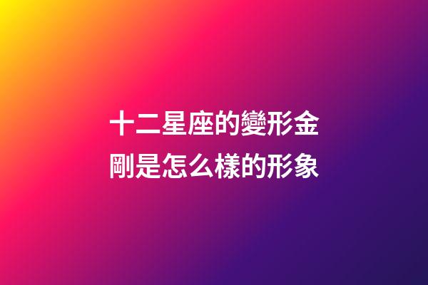 十二星座的變形金剛是怎么樣的形象
