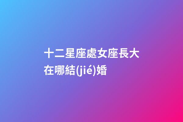 十二星座處女座長大在哪結(jié)婚-第1張-星座運勢-玄機派