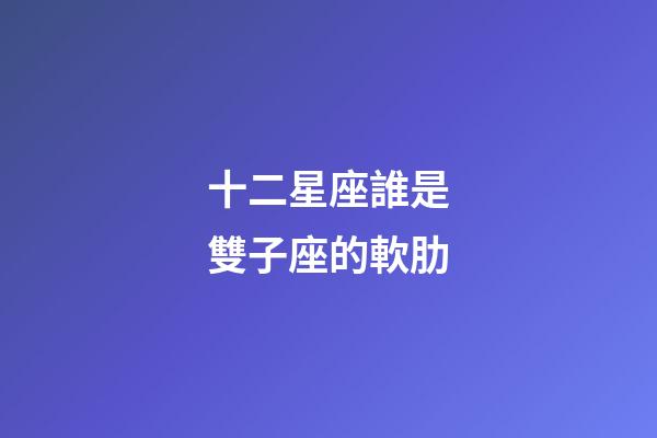 十二星座誰是雙子座的軟肋-第1張-星座運勢-玄機派