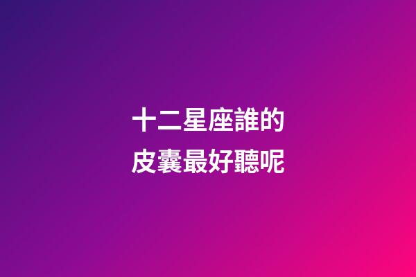 十二星座誰的皮囊最好聽呢-第1張-星座運勢-玄機派
