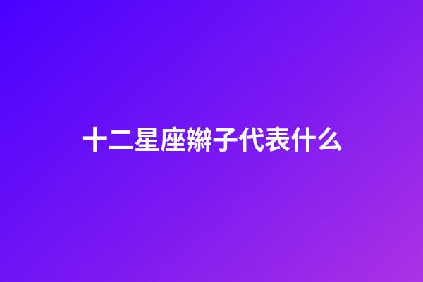 十二星座辮子代表什么-第1張-星座運勢-玄機派
