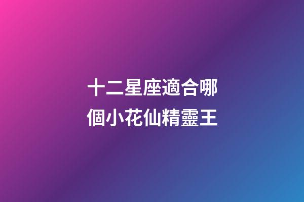 十二星座適合哪個小花仙精靈王-第1張-星座運勢-玄機派