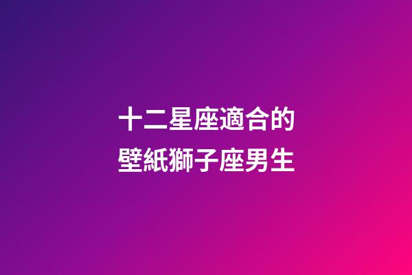 十二星座適合的壁紙獅子座男生-第1張-星座運勢-玄機派