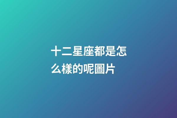 十二星座都是怎么樣的呢圖片-第1張-星座運勢-玄機派