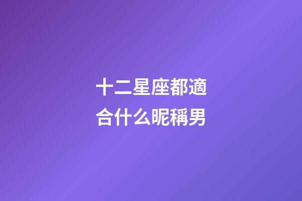 十二星座都適合什么昵稱男-第1張-星座運(yùn)勢-玄機(jī)派