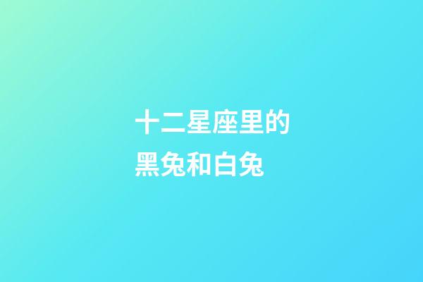十二星座里的黑兔和白兔-第1張-星座運(yùn)勢-玄機(jī)派