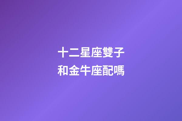 十二星座雙子和金牛座配嗎-第1張-星座運(yùn)勢(shì)-玄機(jī)派