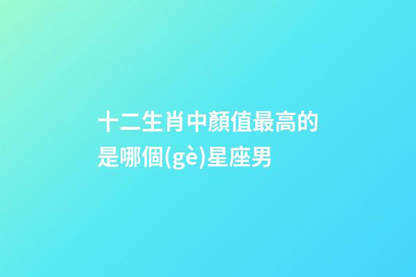 十二生肖中顏值最高的是哪個(gè)星座男-第1張-星座運(yùn)勢(shì)-玄機(jī)派