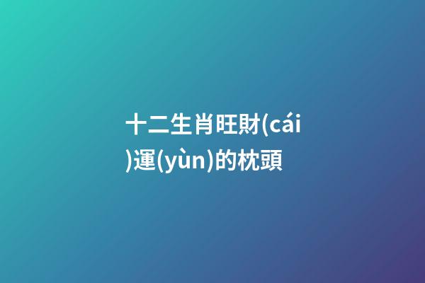 十二生肖旺財(cái)運(yùn)的枕頭