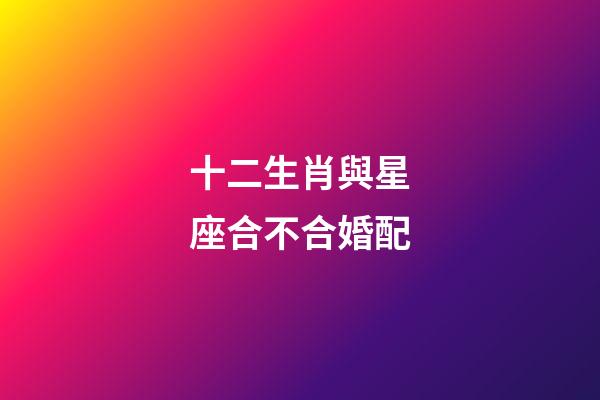 十二生肖與星座合不合婚配-第1張-星座運勢-玄機派