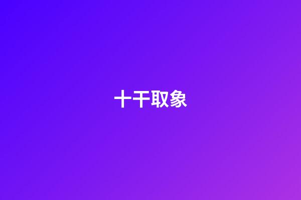 十干取象