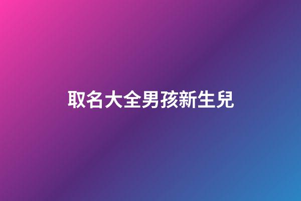 取名大全男孩新生兒(新生男兒取名字)-第1張-男孩起名-玄機派