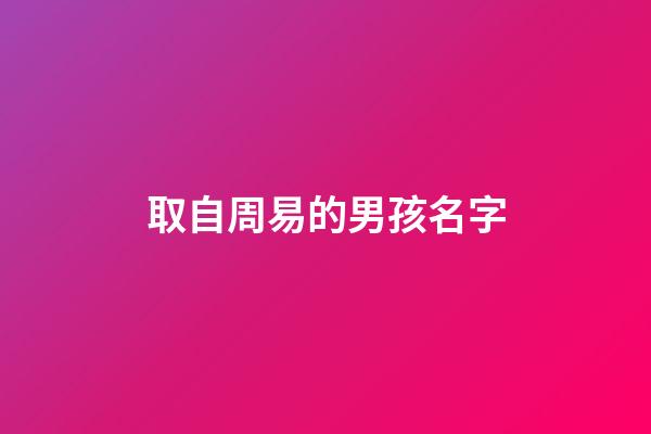 取自周易的男孩名字(周易男孩名字精選)-第1張-男孩起名-玄機派
