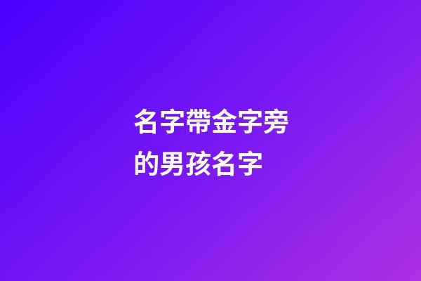 名字帶金字旁的男孩名字(名字帶金字旁的男孩名字大全)-第1張-男孩起名-玄機派
