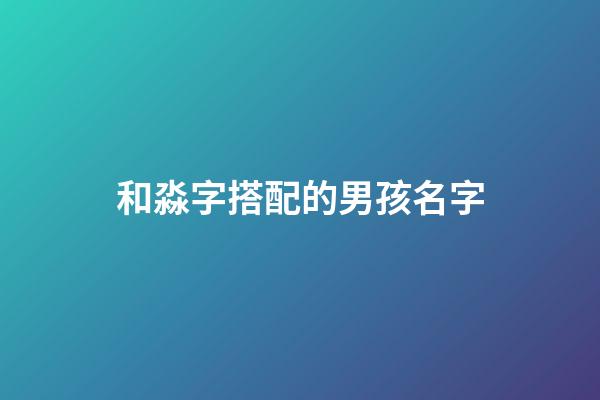 和淼字搭配的男孩名字(淼字取名和什么字組合)-第1張-男孩起名-玄機派
