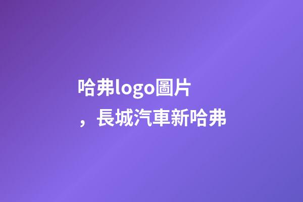 哈弗logo圖片，長城汽車新哈弗-第1張-觀點-玄機派
