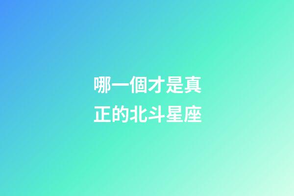 哪一個才是真正的北斗星座-第1張-星座運勢-玄機派