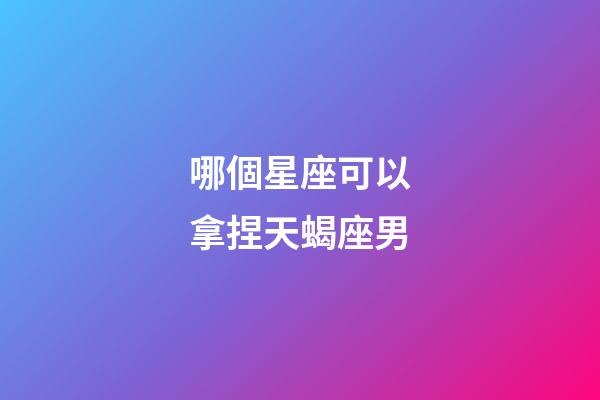哪個星座可以拿捏天蝎座男-第1張-星座運勢-玄機派