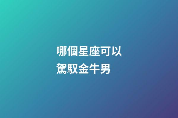 哪個星座可以駕馭金牛男-第1張-星座運勢-玄機派