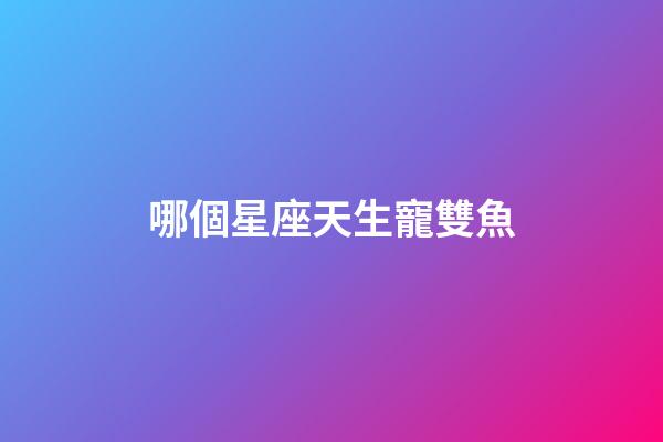 哪個星座天生寵雙魚-第1張-星座運勢-玄機派
