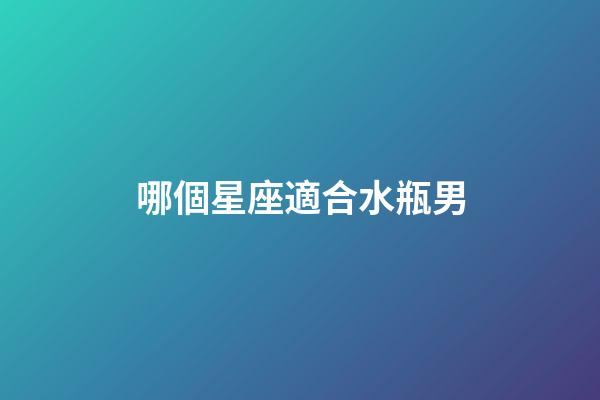 哪個星座適合水瓶男-第1張-星座運勢-玄機派