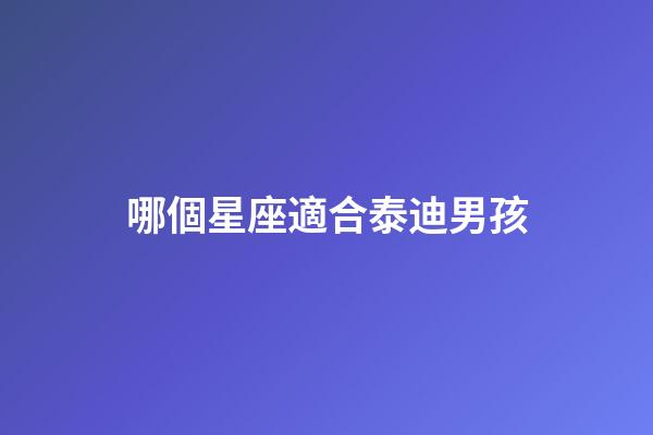 哪個星座適合泰迪男孩-第1張-星座運勢-玄機派