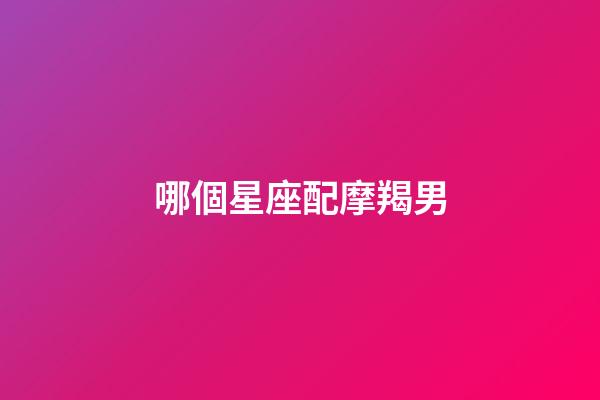 哪個星座配摩羯男-第1張-星座運勢-玄機派