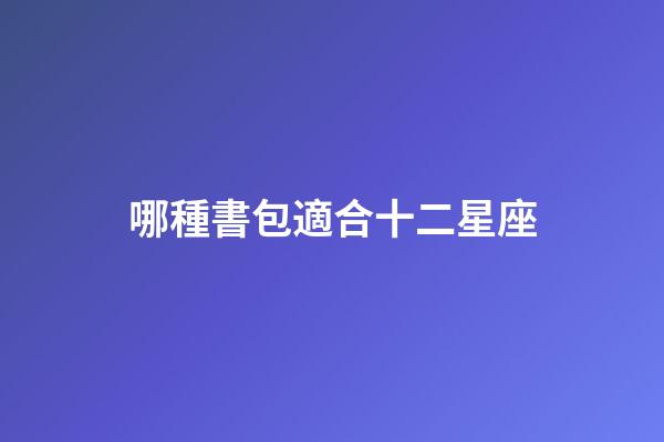 哪種書包適合十二星座-第1張-星座運勢-玄機派